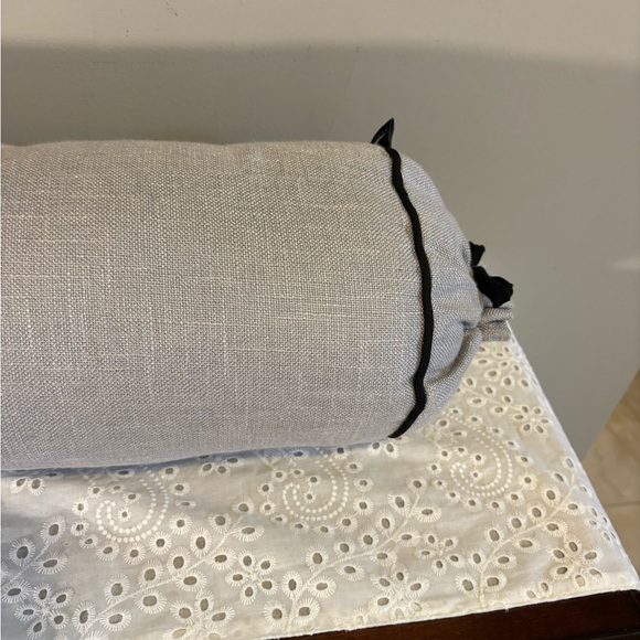 Creep It Real Grey with Black Trim Bolster Pillow Halloween - Picture 4 of 8